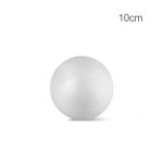 Polystyrene ball, white color, diameter 10 cm